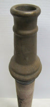 Load image into Gallery viewer, Old Brass FIRE NOZZLE Standpipe POWHATAN B&amp;I Works RANSON W Va 6-61 30&quot; 1961
