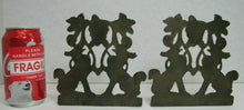 Load image into Gallery viewer, 1930 Creation Co Foxes Grapes Aesop&#39;s Fable Borzoi Wolfhounds Art Bookends
