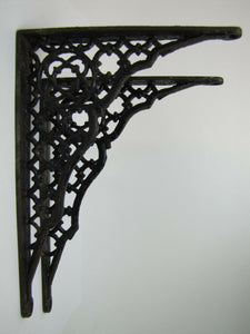 Old Cast Iron Architectural Pair Brackets Decorative Arts Hardware Elements