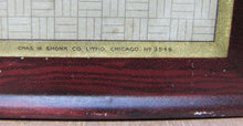 Load image into Gallery viewer, LACQUERET STANDARD VARNISH WORKS Antique Self Framed Tin Sign CHAS SHONK CHICAGO
