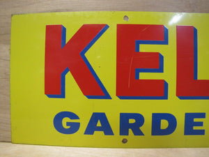 KELLOGG'S GARDEN PRODUCTS Old Sign tin metal advertising seed flower farm supply