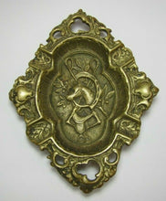 Load image into Gallery viewer, Old Horse Horseshoe Saddle Riding Crop Tray Cigar Ashtray Thick Bronze Brass

