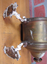 Load image into Gallery viewer, 19c PAGE BROS &amp; Co BOSTON MASS Brass Bronze Oil Lamp Holder Bracket RR Ship

