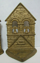 Load image into Gallery viewer, The BELFRY c1928 Cast Iron Old Figural Decorative Art Statue Bookends
