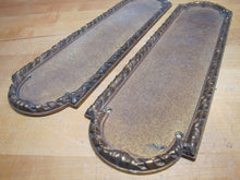 Load image into Gallery viewer, TROLLOPE LONDON 19c Bronze Gold Gilt Door Push Pair Ornate Hardware Doorpush
