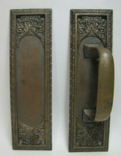 Load image into Gallery viewer, Antique Bronze Door PUSH &amp; PULL Plates Exquisite Architectural Hardware Elements
