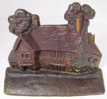 Load image into Gallery viewer, Ancestral Home of George Washington Antique Cast Iron House Doorstop Art Statue
