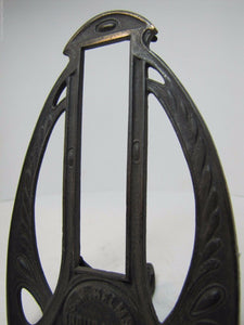 HELMS INSURANCE READING Pa Antique Advertising Frame Cast Iron 1900s toc