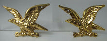 Load image into Gallery viewer, Old Brass EAGLES Decorative Ornamental Hardware Adornments Detailed Figural Pair
