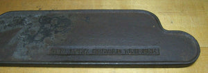 Old NEW YORK HERALD TRIBUNE Newspaper Advertising Cast Iron Paper Weight Sign Ad