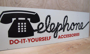 Channel Master Telephone Accessories Advertising Sign large store display ad
