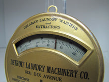 Load image into Gallery viewer, DETROIT LAUNDRY MACHINERY Co Old Advertising Thermometer Brown &amp; Bigelow Minn
