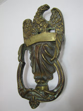 Load image into Gallery viewer, SPREAD WINGED EAGLE Antique Door Knocker Brass Bronze Decorative Hardware Element
