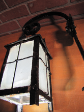 Load image into Gallery viewer, Antique Arts &amp; Crafts Lamp Sconce Exterior Light Fixture Mounting Bracket Flower
