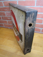 Load image into Gallery viewer, BUS STOP Original Old Porcelain Double Sided Sign Burnham London UK Transporation Advertising
