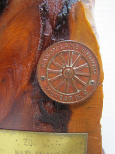 1960 NATIONAL CHAMP 1ST PLACE SANDY LANE ENDURO METEOR MOTORYCLE CLUB AWARD TROPHY MOTOCROSS MOTO X
