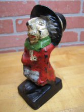 Load image into Gallery viewer, MAD HATTER Old Cast Iron Doorstop Decorative Art Statue ALICE IN WONDERLAND 666
