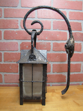 Load image into Gallery viewer, Antique Arts &amp; Crafts Lamp Sconce Exterior Light Fixture Mounting Bracket Flower
