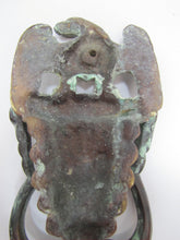 Load image into Gallery viewer, SPREAD WINGED EAGLE Antique Door Knocker Brass Bronze Decorative Hardware Element
