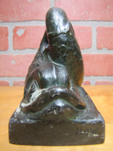Load image into Gallery viewer, Antique Double Dauphin Koi Devil Fish NAL Co HDW Doostop Decorative Art Statue
