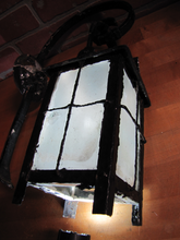 Load image into Gallery viewer, Antique Arts &amp; Crafts Lamp Sconce Exterior Light Fixture Mounting Bracket Flower
