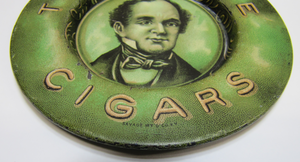 TOM MOORE CIGARS Antique Advertising Tray Tip Card Trinket Ashtray SAVAGE Co NY