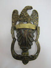 Load image into Gallery viewer, SPREAD WINGED EAGLE Antique Door Knocker Brass Bronze Decorative Hardware Element
