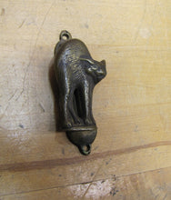 Load image into Gallery viewer, Antique Scaredy Cat Hunch Back Kitty Kat Bronze Brass Interior Door Knocker
