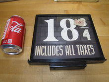 Load image into Gallery viewer, SCHWARTZ NY Old Gas Station Price Double Sided Ad Sign Metal Frame Glass Covers
