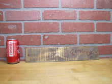 Load image into Gallery viewer, EXIT Left ARROW Old Brass Bronze Sign Shop Diner Business Building Advertising
