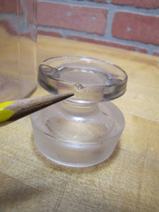 P GLYCYRR CO Antique Reverse Glass Label Apothecary Drug Store Medicine Jar Bottle