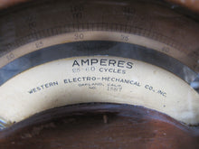 Load image into Gallery viewer, WESTERN ELECTRO-MECHANICAL Co OAKLAND CALIF Old AMPERES Gauge Meter Test Equipment
