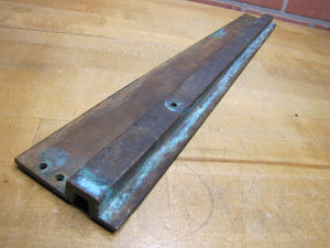 OTIS ELEVATOR COMPANY Old Embossed Door Guide Sill Plate Threshold Sign Plaque Building Hardware Element