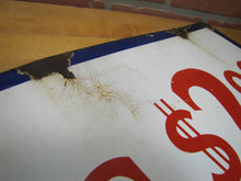 Load image into Gallery viewer, ROOMS $2.00 Old Double Sided Porcelain Advertising Sign Motel 1940s-50s Miami Fl
