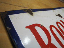 Load image into Gallery viewer, ROOMS $2.00 Old Double Sided Porcelain Advertising Sign Motel 1940s-50s Miami Fl
