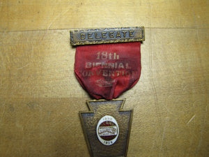 1925 INTERNATIONAL LADIES GARMENT WORKERS UNION Delegate Bronze Medallion