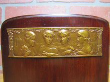 Load image into Gallery viewer, Four Women Ladies Justice Arts Old Wooden Decorative Arts Bookend High Relief Plaque
