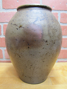 JOHN SWANN WILKES ST POTTERY ALEXANDRIA VA Antique Stoneware Pottery Ovoid Crock