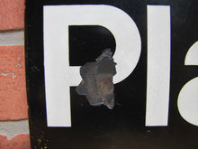 Load image into Gallery viewer, GRAND ARMY PLAZA New York City Orig Porcelain Transportation Sign Subway Bus Ad
