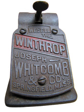 Load image into Gallery viewer, WINTHROP CIGAR p1891 Store Display Cutter WHITCOMB &amp; Co Mass Erie Specialty Pa Springfield Mass Erie Specialty Co Pa
