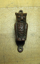 Load image into Gallery viewer, OWL Antique Bronze Interior Door Knocker Small Mini Bird Architectural Hardware

