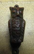 Load image into Gallery viewer, OWL Antique Bronze Interior Door Knocker Small Mini Bird Architectural Hardware
