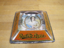 Load image into Gallery viewer, BETSY ROSS CIGARS PHILADELPHIA Old Advertising Glass Change Receiver Tray Sign The Brunhoff Mfg Co Cincinnatti Ohio
