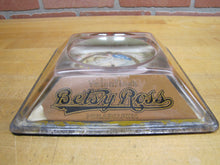 Load image into Gallery viewer, BETSY ROSS CIGARS PHILADELPHIA Old Advertising Glass Change Receiver Tray Sign The Brunhoff Mfg Co Cincinnatti Ohio
