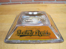 Load image into Gallery viewer, BETSY ROSS CIGARS PHILADELPHIA Old Advertising Glass Change Receiver Tray Sign The Brunhoff Mfg Co Cincinnatti Ohio
