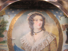 Load image into Gallery viewer, BETSY ROSS CIGARS PHILADELPHIA Old Advertising Glass Change Receiver Tray Sign The Brunhoff Mfg Co Cincinnatti Ohio
