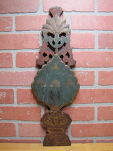 Load image into Gallery viewer, Antique Folk Art Hand Painted Decorative Wooden Panel Primitive Wood Artwork
