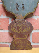 Load image into Gallery viewer, Antique Folk Art Hand Painted Decorative Wooden Panel Primitive Wood Artwork
