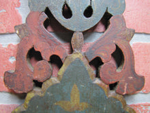 Load image into Gallery viewer, Antique Folk Art Hand Painted Decorative Wooden Panel Primitive Wood Artwork
