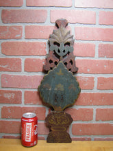 Load image into Gallery viewer, Antique Folk Art Hand Painted Decorative Wooden Panel Primitive Wood Artwork
